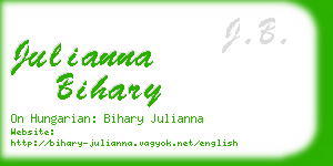 julianna bihary business card